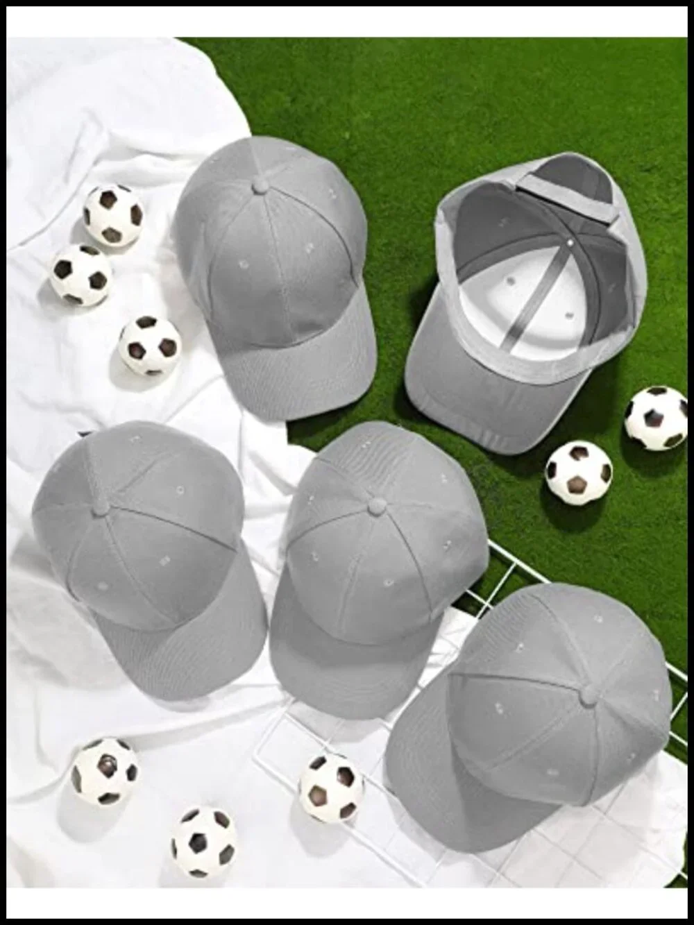 24 Pack Baseball Caps Adjustable Acrylic Blank Plain Hats